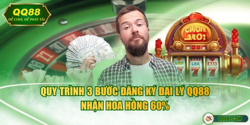 Quy trình 3 bước đăng ký đại lý QQ88 nhận hoa hồng 60%